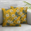 PHYHOO Throw pillows Covers Yellow Cushion Cover Outdoor Decorative Farmhouse Decor Cushion Covers for Home Sofa Bed Couch 18X18Inch