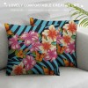 PHYHOO Decorative Throw pillow Covers Bohem Vivid Color Throw pillow Cover pillow Covers Modern Farmhouse Home Decor for Sofa Living Room Couch Bed 18X18 Inch