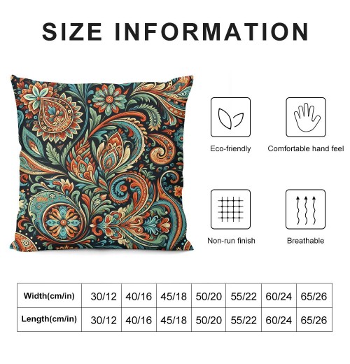 PHYHOO Short Plush pillow Covers, Colour Printing Square pillowcase Double-Sided No Inserts for Bedroom Living Room Sofa Decoration