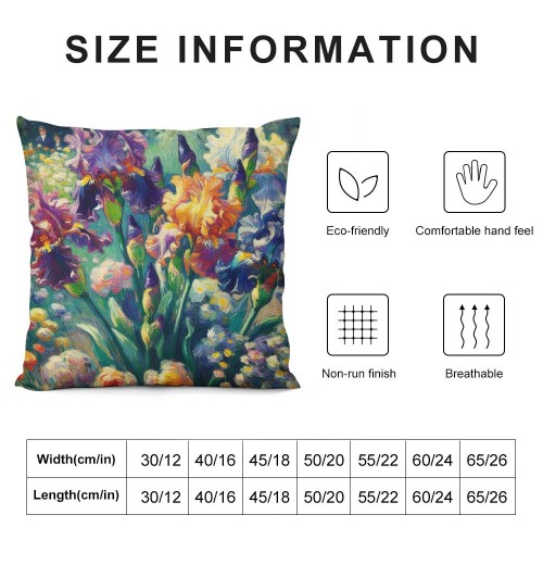 PHYHOO Short Plush pillow Covers Botanical Plant Square pillow Case for Bedroom, Sofa, Car Decoration Both Sides