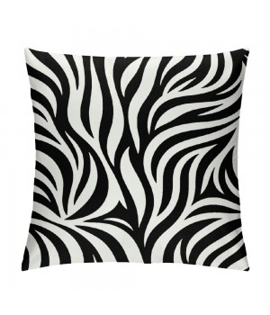 PHYHOO Short Plush pillow Covers Abstract Art Stripes Square pillow Case for Bedroom, Sofa, Car Decoration Both Sides