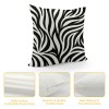 PHYHOO Short Plush pillow Covers Abstract Art Stripes Square pillow Case for Bedroom, Sofa, Car Decoration Both Sides