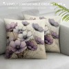 PHYHOO Short Plush pillow Covers, Throw pillow Covers, Decorative Square pillows for Garden Home Patio Sofa Couch Bedroom Living Room