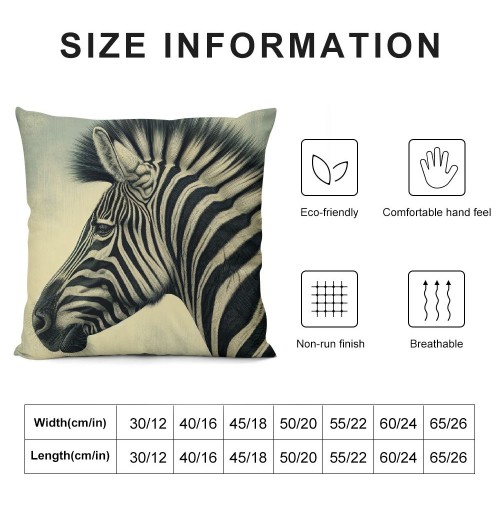 PHYHOO Short Plush pillow Covers Animal Vivid Head Square pillow Case for Bedroom, Sofa, Car Decoration Both Sides