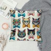 PHYHOO Short Plush pillow Covers Cute Cats Square pillow Case for Bedroom, Sofa, Car Decoration Both Sides