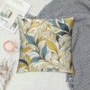 PHYHOO Short Plush pillow Covers Yellow Blue Flower Square pillow Case for Bedroom, Sofa, Car Decoration Both Sides