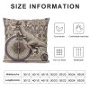 PHYHOO Short Plush pillow Covers Geometric Square pillow Case for Bedroom, Sofa, Car Decoration Both Sides