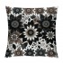 PHYHOO Short Plush pillow Covers Black Brown&nbsp;Flower Square pillow Case for Bedroom, Sofa, Car Decoration Both Sides