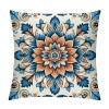 PHYHOO Short Plush pillow Covers Boho Flower Square pillow Case for Bedroom, Sofa, Car Decoration Both Sides