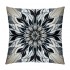 PHYHOO Short Plush pillow Covers Black Grey&nbsp;Flower Square pillow Case for Bedroom, Sofa, Car Decoration Both Sides