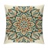 PHYHOO Short Plush pillow Covers Orange Green Flower Square pillow Case for Bedroom, Sofa, Car Decoration Both Sides