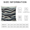 PHYHOO Short Plush pillow Covers Fashion Stripe Square pillow Case for Bedroom, Sofa, Car Decoration Both Sides