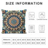 PHYHOO Fashion Bohemian Pattern Throw pillow Covers Square Decorative Cushion Case for Sofa Bench Car Bed